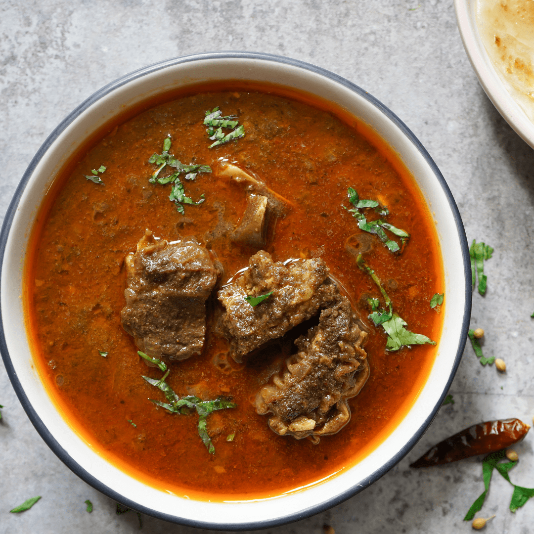 Roast Lamb, Harissa and Lentil Soup